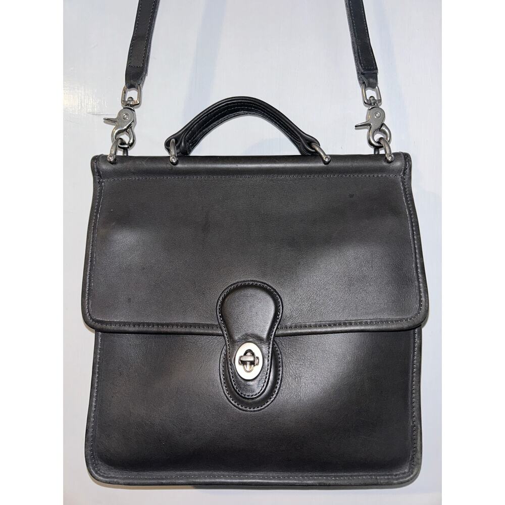 Coach Vintage Willis Gray (rare color) Top Handle Crossbody Bag 9927